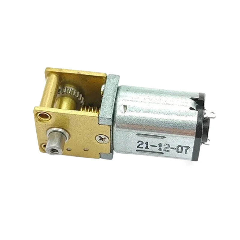 Mini N20 Dual Shaft Gear Motor DC 3V 3.7V 5V 850RPM D-Shaft Large Torque Micro Turbo Worm Full Metal Gear Box Reduction Motor