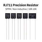 RJ711 0.01% 5PPM 0.25W 0.5W 1W Precision Resistor 10R 100R 250R 1K 10K Non-Inductive Sampling Resistor