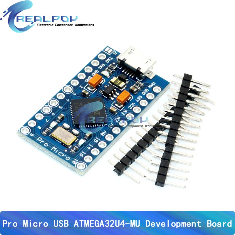 Pro Micro ATmega32U4 5V 16MHz Original Chip Replace ATmega328 For Arduino Pro Mini With 2 Row Pin Header For Leonardo UNO R3