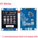 1.5 inch OLED Module 1.5" RGB Color 128x128 LCD LED Display Screen 128*128 SSD1327 SSD1351 SPI/IIC I2C for Arduino 4Pin 7Pin