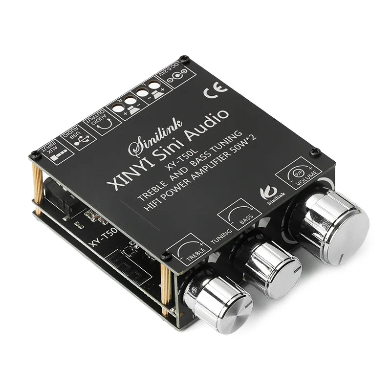 TPA3116D2 50W+50W Bluetooth 5.0 Subwoofer Amplifier Board 2.0 Channel High Power Audio Stereo AUX USB Bass CAR AMP t50l t50h