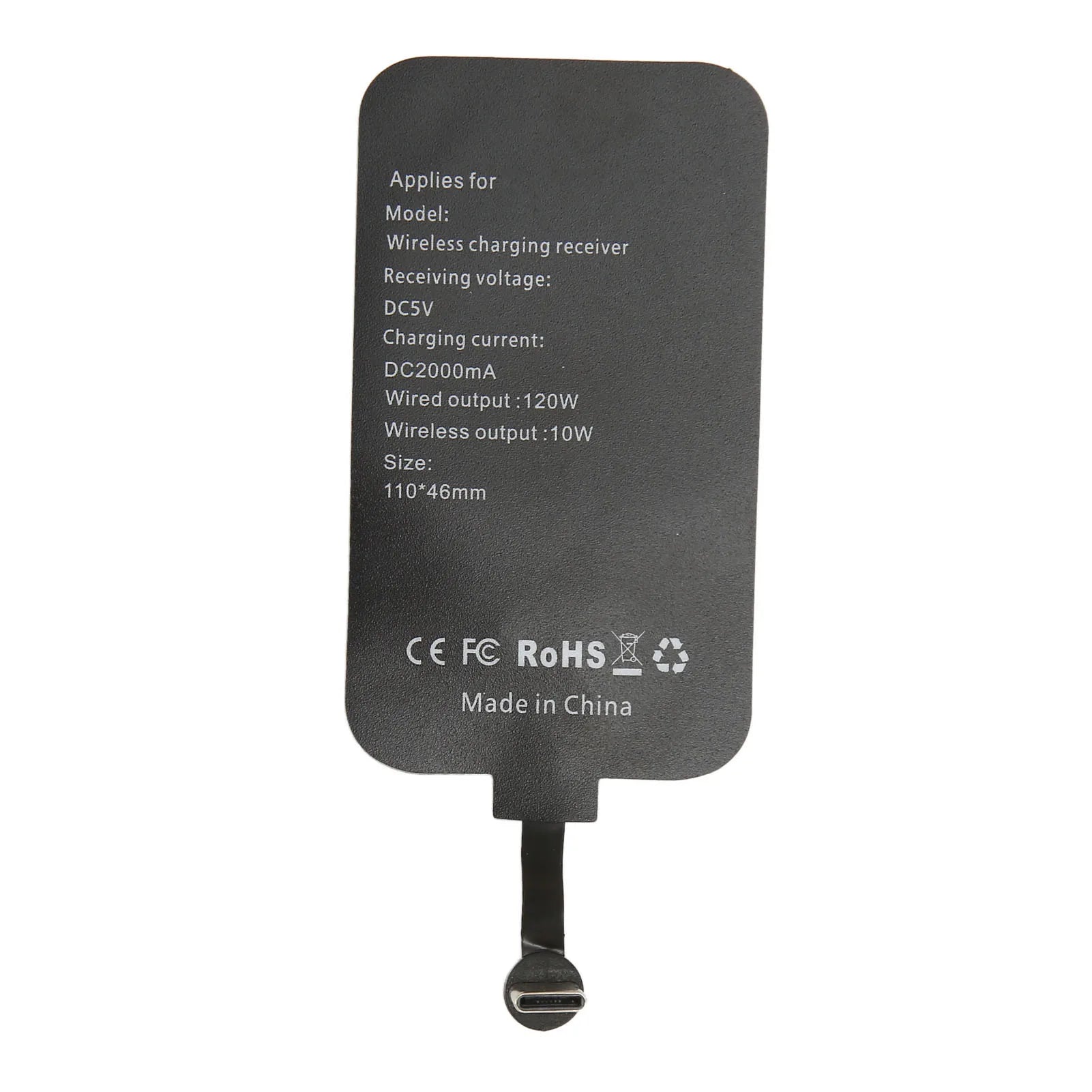 120W Type C Magnetic Dual Purpose Wireless Charging Receiver 10W Thin Wireless Charging Receiver for Galaxy A51 A40 A20E