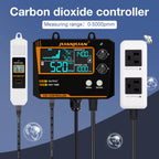 Automatic CO2 Concentration Control 0-5000ppm Carbon Dioxide Controller NDIR Sensor CO2 Detector for Greenhouse