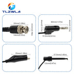 BNC Male Plug to 4mm Banana Stackable Plug Crocodile clip Lead Probe Q9 Testing Mult Cable Cord 50ohm RF Coaxial Tangerrf