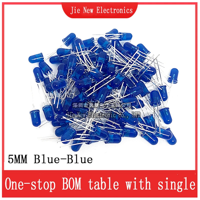3mm 5mm LED Diode Assorted Kit White Green Red Blue Yellow Orange F3 F5 Leds Light Emitting Diodes Electronic Kit