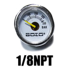 Mini 200bar 350bar Manometer Gauge 1inch 1/8NPT, 1/8BSPP, M10*1, M8*1 High Pressure Hand Pump Diving Mountaineering