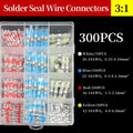 1/3/5 Boxed Solder Seal Wire Connector 3:1 Heat Shrink Sealed Insulated Butt Splice Terminal Waterproof Butt Connectors Kit