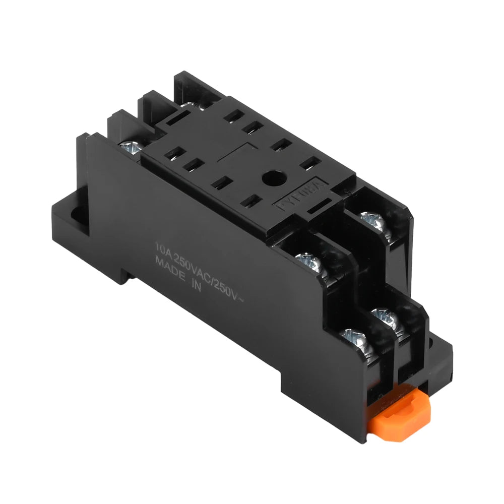 DC12V DC24V AC220V Digital Time Relay Mini Power-on Delay Controller Time Relay Cycle Time Control Delay Device with Base Socket