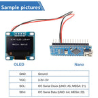 Original 0.96 inch oled IIC Serial Blue White Yellow OLED Display Module 128X64 I2C SSD1306 12864 LCD Screen Board For Arduino
