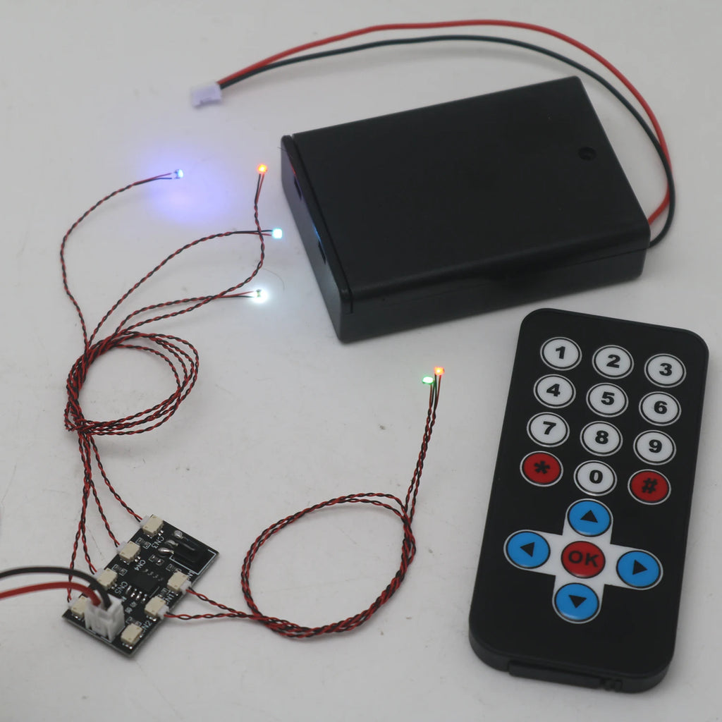 Remote Control LED Light Driver Board W 7XWired 0805 SMD LED FOR Toys Models Robots DIY Lighting Cars, Scene Model Sand Table