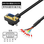 Industrial DB9 DB15 with Terminal Number Connector 9/15 Pin Male Female Single Head Cable Tube Grade Serial Port Connection Line