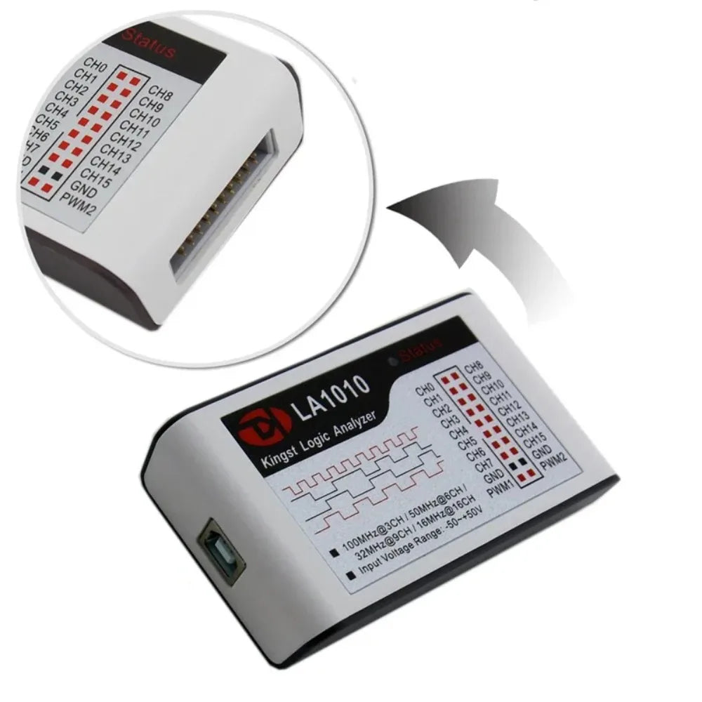 VoltSNew Kingst LA1010 LA2016 16CH USB Logic Analyzer MCU ARM FPGA Debug Tool English Software