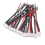 5Pcs JST XH 1s 2s 3s 4s 5s 6s 7s LiPo Battery Balance Charger Plug Cable Connector 150mm 22AWG Balancer Silicone Wire