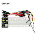 3.3V/5V MB102 Breadboard power module+MB-102 830 points Prototype Bread board for arduino kit +65 jumper wires wholesale GOHJMY