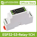 Waveshare Industrial 1-Channel ESP32-S3 WiFi Relay Module, Supports WiFi / Bluetooth / RS485 Control, With Multiple Isolation