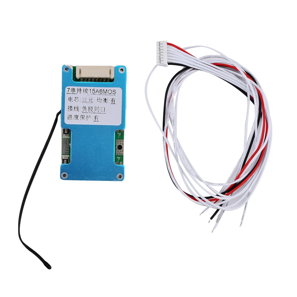 BMS 7S 24V 15A 20A 25A Li-ion Lmo Ternary Lithium 18650 Battery Charge with Balanced and NTC Temperature Protection