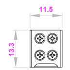 10Pcs Screw Fixing Solder-Free LED Strip Connector 2 Pin Quick Wire Connector For 8mm/10MM LED Light Strip Terminal Adapter