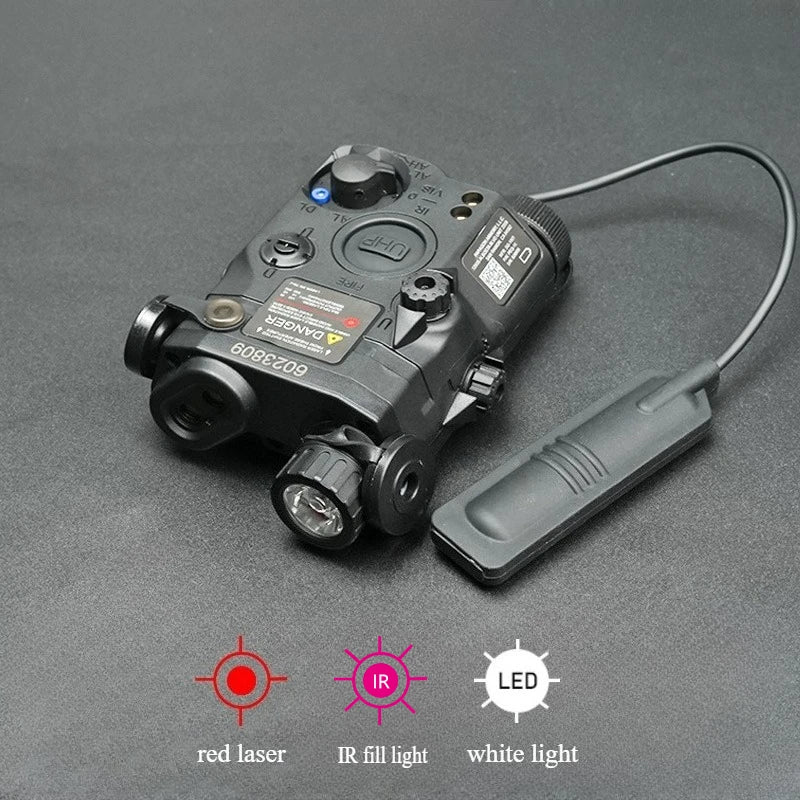 US Warehouse Tactical Gear PEQ15 PEQ Indicator Red Green Dual Laser/IR Light/IR Laser AR15 HK416 Hunting Accessory Fit 20MM Rail