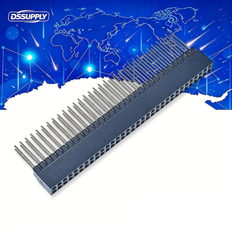 1PCS 2.54mm 2x10P/20P/32P/40 Pin Female Stacking Header Connector Dual Row 2*10P 2*20P 2*32P 2*40P PC104 For Raspberry Pi 2