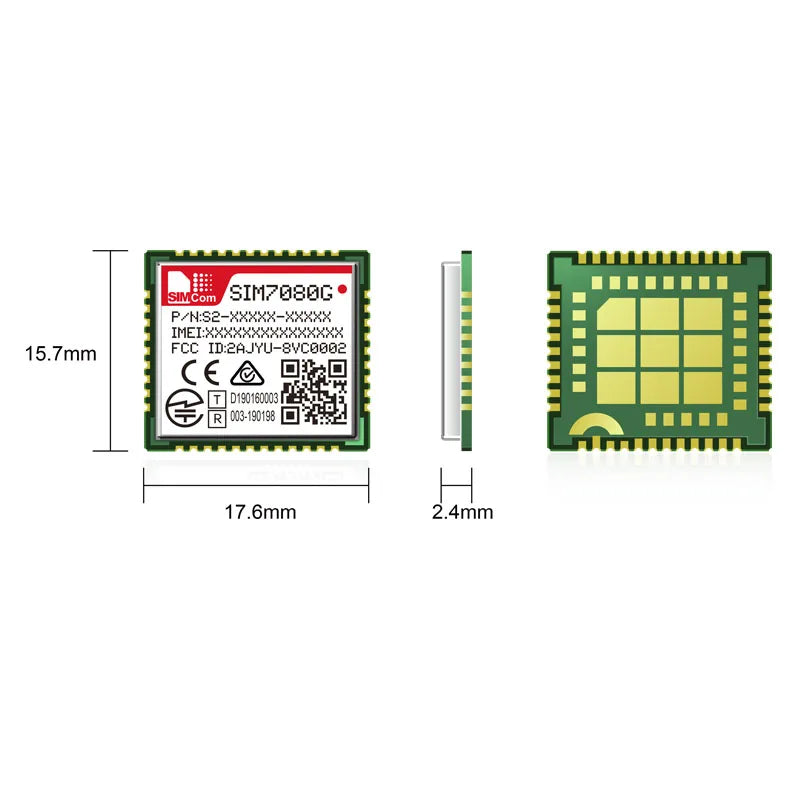 SIM7080G Development Core Board Multi-Band LPWA NBIOT CATM Module Wireless Breakout Kit with Antenna for M2M Application