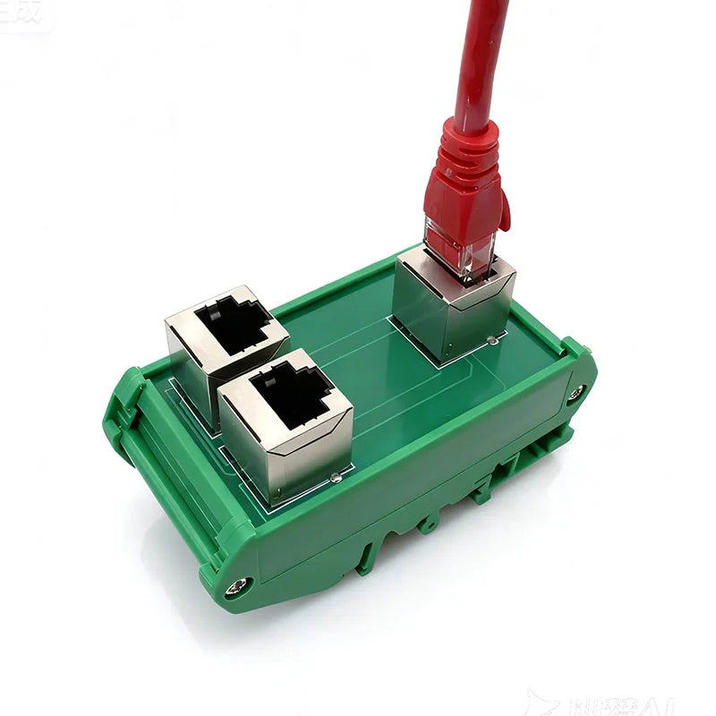 RJ45 8P8C vertical breakout board RJ45 feamle to 2 x RJ45