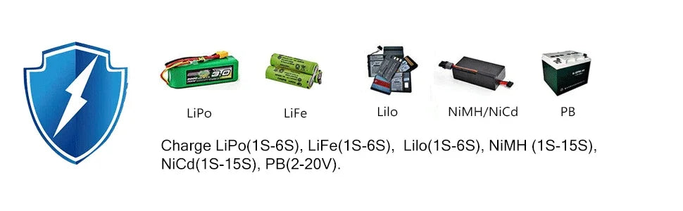 IMAX B6 Digital Battery Pack Charger, an 80W Digital Balance Charger for Aircraft Models, with a Discharge Power of 5W Suitable