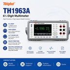Tonghui TH1963A TH1953 6½ Digit Benchtop Multimeter, High Precision 1199999 Counts, True RMS USB RS232