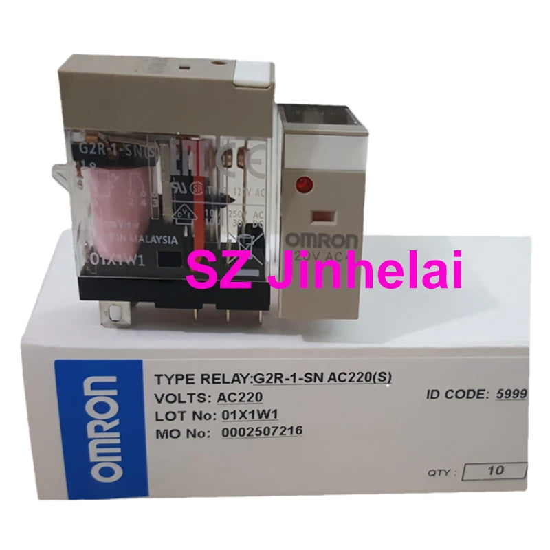 10pieces Omron G2R-1-SN G2R-1-SND DC24(S) AC220(S) Authentic Original Micro Voltage Power Relay G2R-1-SN(S) 24VDC 220VAC