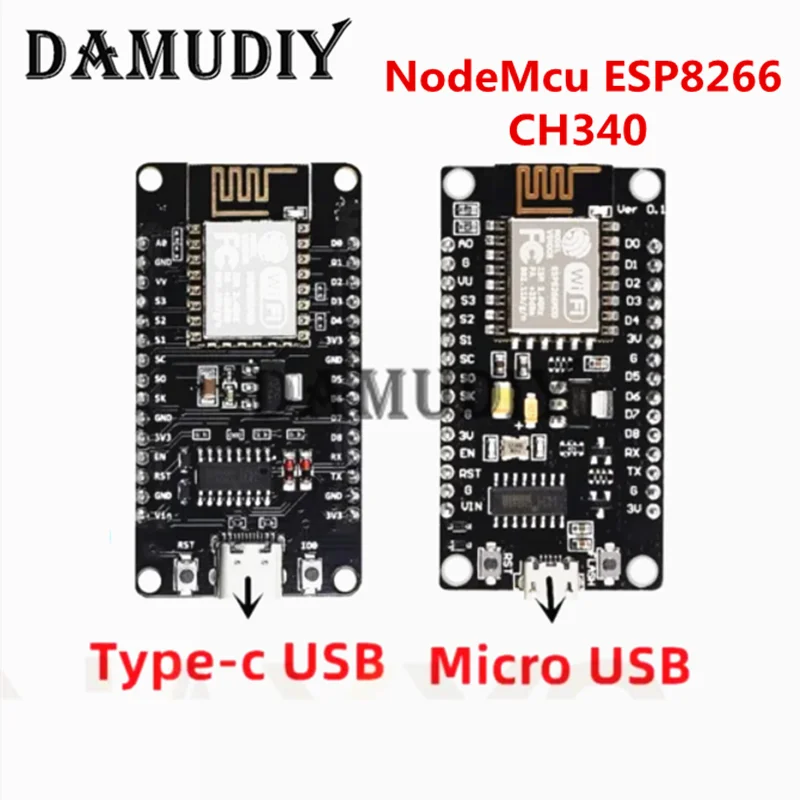1-10pcs/ESP8266 NodeMCU LUA CH340 ESP-12E WiFi Internet Development Board 4M Flash Serial Wireless Module for Arduino Type-c usb