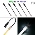 8mm 10mm 2pin COB LED Strip Connector Tape Lights L Shape LED Corner Connectors for SMD COB 5050 2835 Strip Light Fixed Clamps