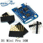WEMOS D1 Mini Pro 4M 16M Bytes External Antenna Connector NodeMCU Based ESP8266 ESP-8266EX CP2104 WIFI Development Board Micro