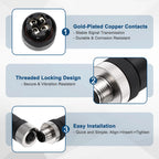 10Pcs 4/5/8 Pin M12 Male/Female Aviation Wire Connector A Code Waterproof IP67 Circular Connector Aviation Plug for Automation