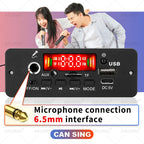 ARUIMEI 10W Digital Amplifier MP3 Decoder Board DC 5V Bluetooth 5.0 FM Support Microphone Car MP3 Player with Remote Controller