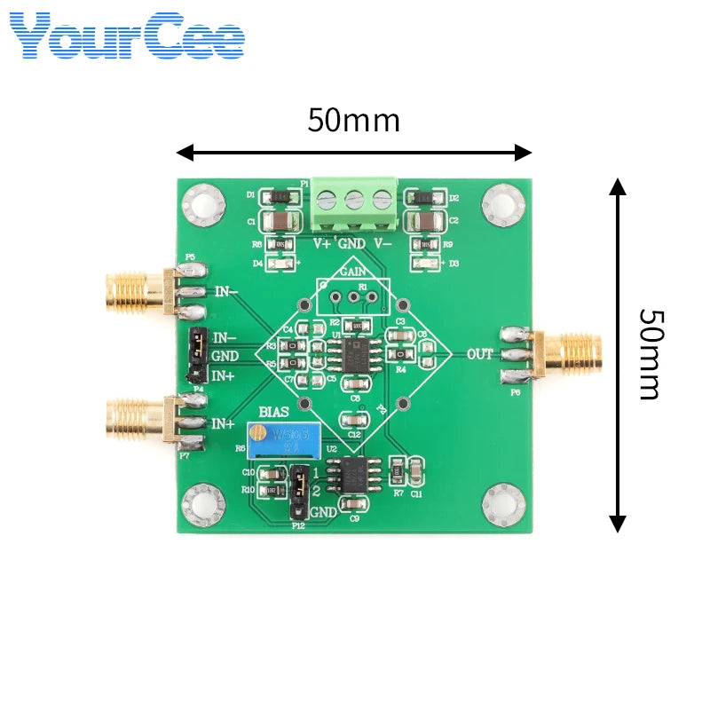 AD8421 Micro Signal Voltage Amplification Board Single Precision Instrument Amplifier Module AD8429 AD620 AD623 INA114 Type