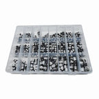 400Pcs/Lot 1UF~1000UF 10V-50V 24Value SMD Aluminum Electrolytic Capacitors Assortment Kit + Box