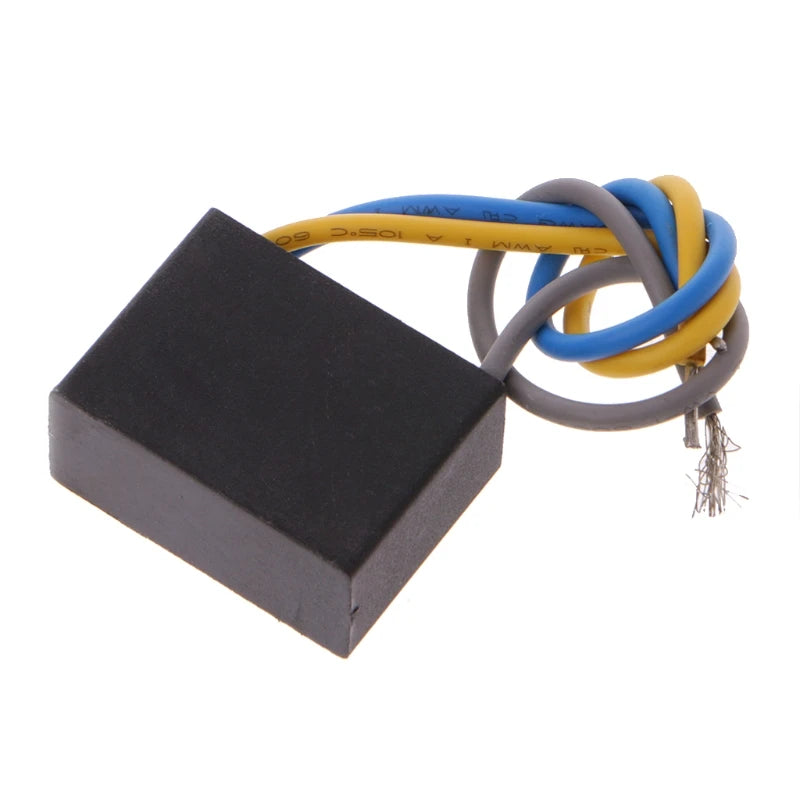 Black CBB61 1.5uF+2.5uF 3 Wires 250V 50/60Hz Capacitor For Ceiling Fan