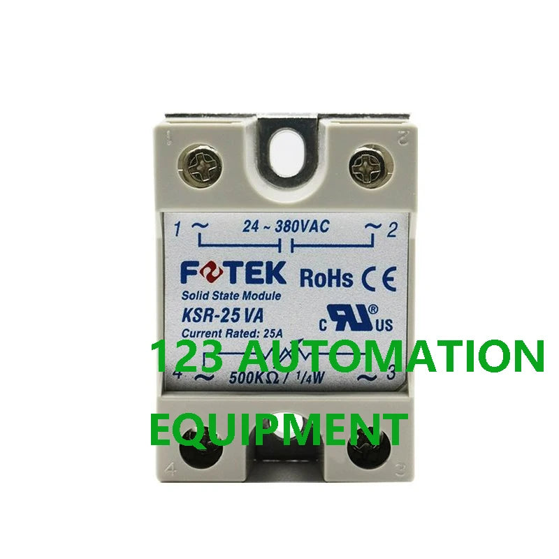 Authentic New FOTEK KSR-10VA 25VA 40VA 50VA 75VA  KSR-10VA 25VA 40VA-H Single Phase Solid State Relay SSR Modul