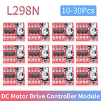 10/20/30Pcs L298N DC Motor Drive Controller Module PWM Speed Mini Stepping Motor Drive Board Dual H Bridge 2 Channel for Arduino