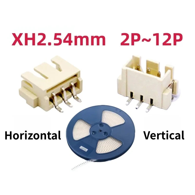 50pcs SH1.0mm/MX1.25mm/ZH1.5mm/PH2.0mm/XH2.54mm horizontal and vertical SMT SMT 2/3/4/5/6/7/8/9/10/11/12Pin