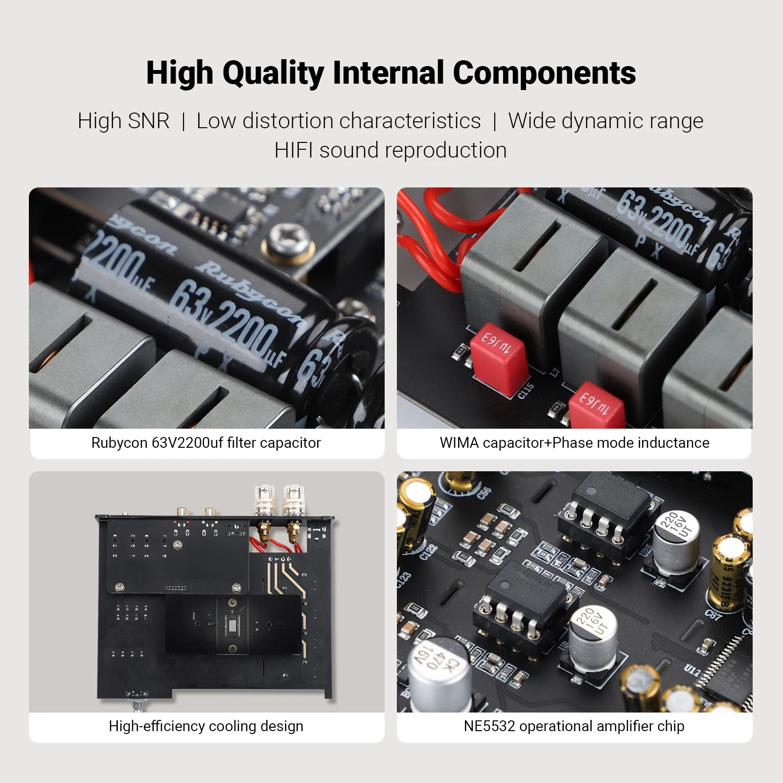 AIYIMA Upgraded A80 Power Amplifier TPA3255 DAC Bluetooth PFFB Stereo 300Wx2 Class D Digital Amp RCA TRS OPT COA USB Input