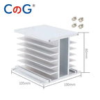 CG 3 Phase 10A 25A 40A DA 60A 80A 100A 150 200A Three Phase SSR 3-32V DC Control 24-480V AC Solid State Relay SSR AC Three DC-AC