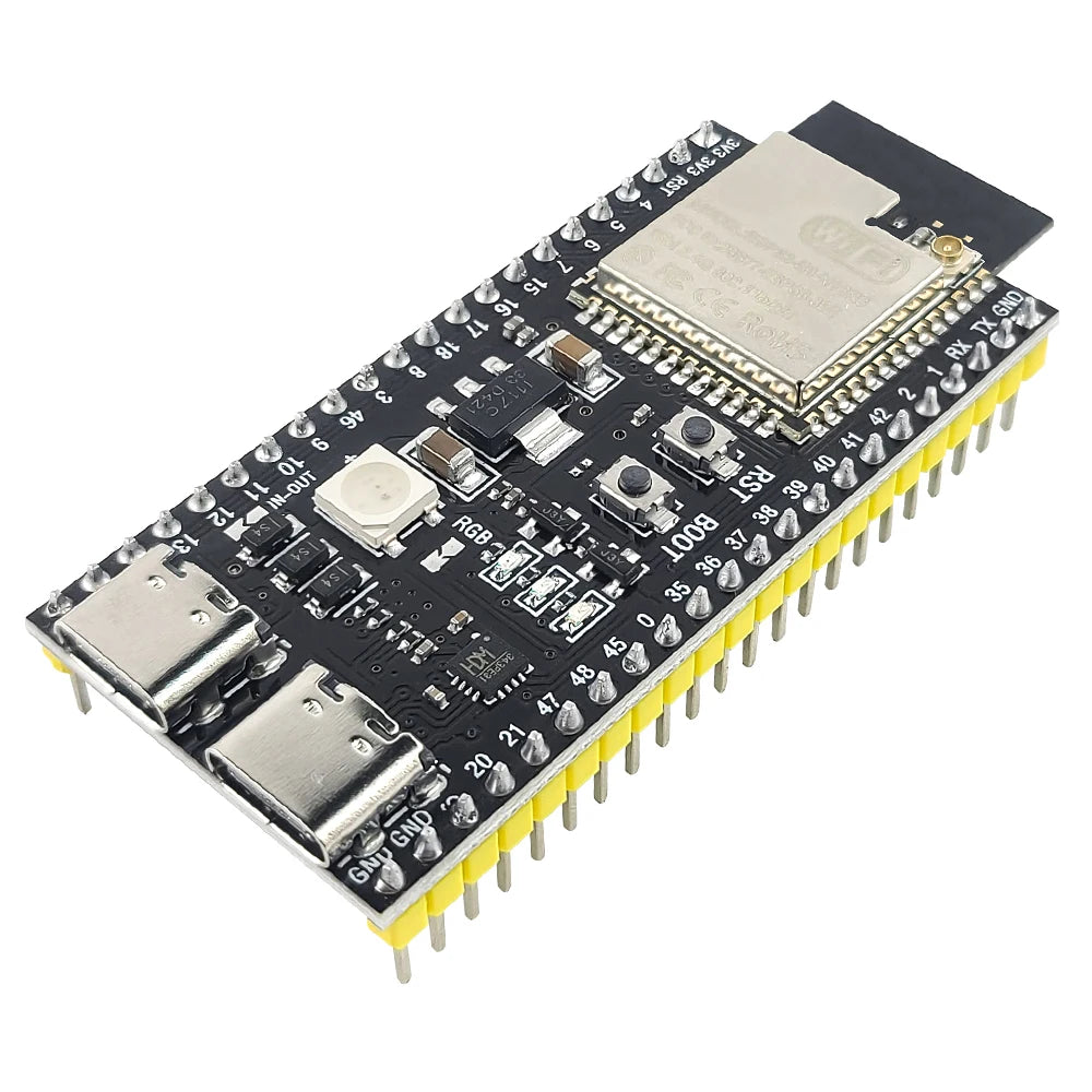 ESP32-S3 Development Board with Expansion Adapter Kit 2.4G Wifi BT Module MCU ESP32-S3WROOM1 N16R8 44Pin Type-C ESP32-S3