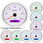 60/120/200KMH 85MM GPS Speedometer Gauge 7 Color Light with GPS Antenna Waterproof Motorcycle Boat Car Truck Speed Gauge Meter