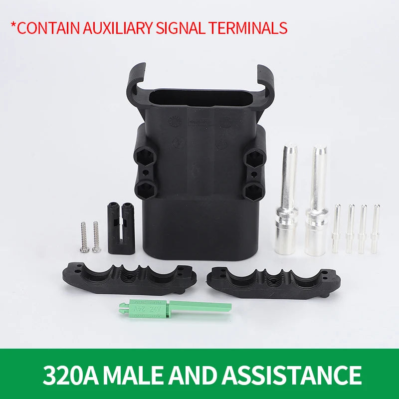 1/5/20Sets High Current REMA Type Forklift Male and Female Plug Battery Charging Connector 80A 160A 320A