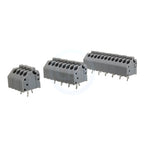(10 pcs) KF250 3.5mm -1 -2 Spring Loaded PCB Terminal Block KF250A KF250B 3.5 Screwless Press Type 250A B Side Small Pitch 2-12P