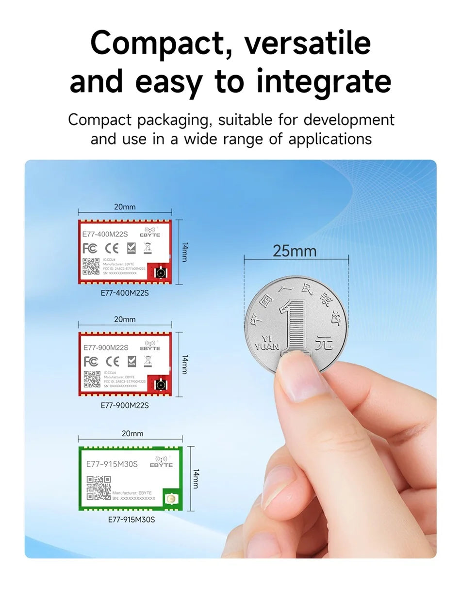 LoRaWan EBYTE E77 Series STM32 Wireless Module 433/915MHz ARM Cortex-M4 Low Power Consumption SoC Support AT Command ABP/OTAA