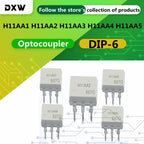 10PCS H11AA1 H11AA2 H11AA3 H11AA4 H11AA5 Optocoupler DIP Photoelectric Coupling Isolator