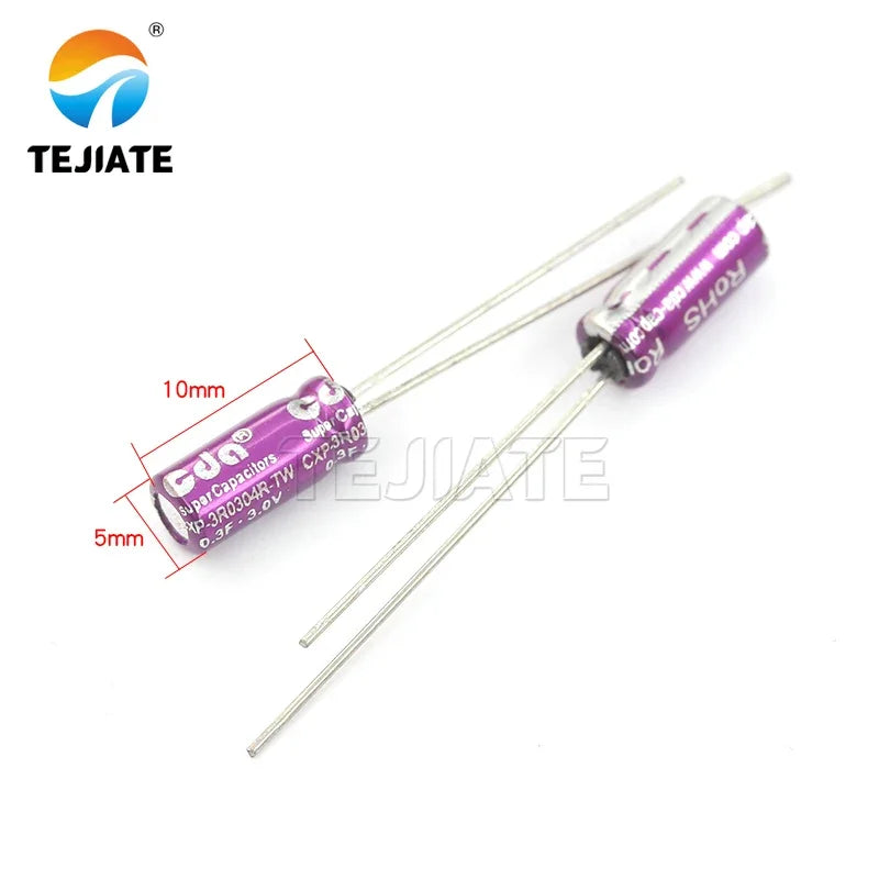 Farad capacitor 3V 1F/3.3F/10F/20/25F/60F reserve power capacitor for driving recorder