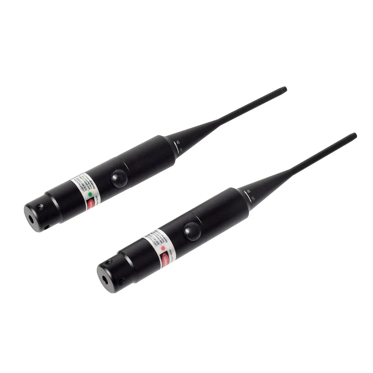 Tactical Red Green Barrel Bore Sight Kit for .177 to .50 Caliber Rifle Handgun Boresighter with Button Switch Airsoft Hunting