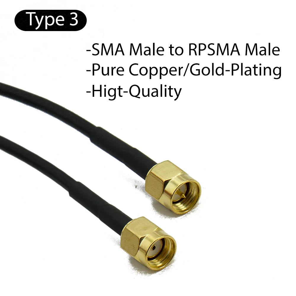 RG174 SMA to SMA Cable Male to Male extension jumper Pigtail male Adapter Cable my SMA  Antenna cable For WIFI 3G 4G GSM Antenna